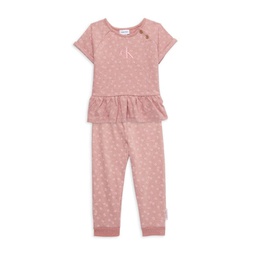Baby Girl's 2-Piece Floral Top & Pants Set