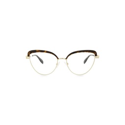 55MM Clubmaster Cat Eye Eyeglasses