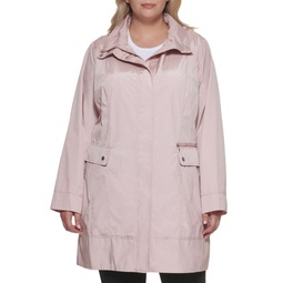 Plus Travel Packable Hooded Raincoat