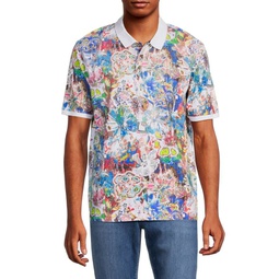 Begonia Abstract Contrast Polo