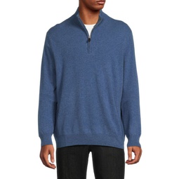 Essential 100% Cashmere Quarter Zip Sweater