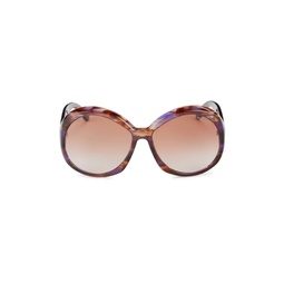 62MM Butterfly Sunglasses