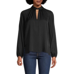 Kelli Twisted Cut Out Blouse