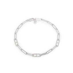 Sterling Silver & 0.30 TCW Diamond Chain Bracelet