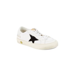 Kids Leather Trim Textured Sneakers