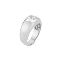 Sterling Silver Cubic Zirconia Dome Ring
