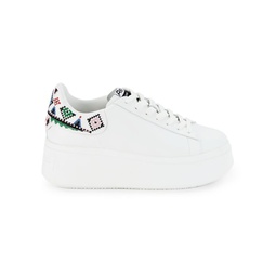 Moby Ethnic Leather Sneakers