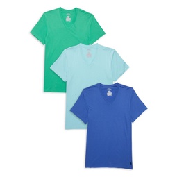 3-Pack Classic Fit V Neck Tees