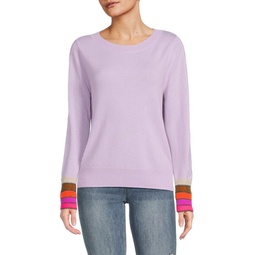 Tipped Wool & Cashmere Sweater