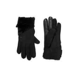 Shearling & Leather Gloves