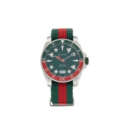 Gucci Dive 40MM Stainless Steel & Web Strap Watch