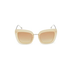 53MM Square Cat Eye Sunglasses