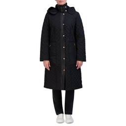 Signature Hooded Belted Long Coat