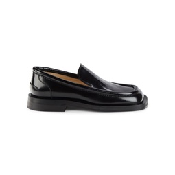 Square Toe Patent Leather Loafers