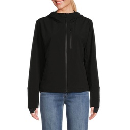 Soft Shell Hooded Zip Jacket