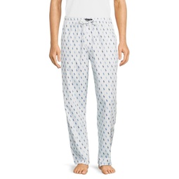 Monogram Print Pajama Pants
