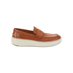 Grandpro Topspin Leather Platform Penny Loafers