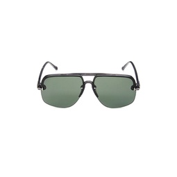 63MM Aviator Sunglasses