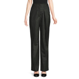 Ava Pleated High Rise Trousers