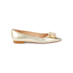 Eloise Crystal Pointed Toe Flats