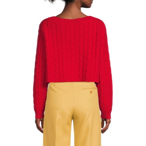  Ayden Cable Knit Wool Blend Sweater
