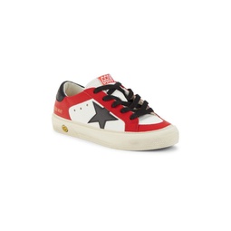 Kids Colorblock Star Leather Sneakers