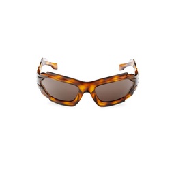 62MM Rectangular Sunglasses