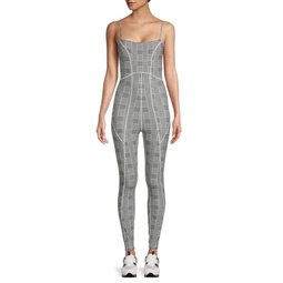 Go The Distance Houndstooth Jumpsuit