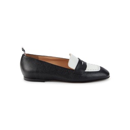 Colorblock Leather Loafers