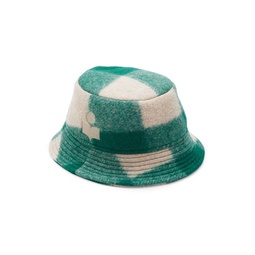Check Virgin Wool Blend Bucket Hat