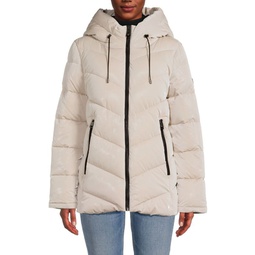 Quilted & Hooded Puffer Jacket
