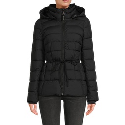 Quilted Removable Hood Puffer Jacket