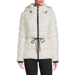Quilted Removable Hood Puffer Jacket