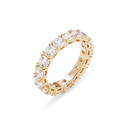 18K Goldplated Sterling Silver & Cubic Zirconia Eternity Ring