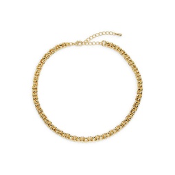Studio 14K Goldplated Wheat Chain Necklace