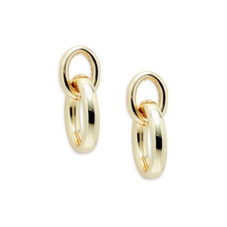14K Goldplated Link Drop Earrings