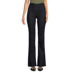 Nina High Rise Pull On Flared Jeans