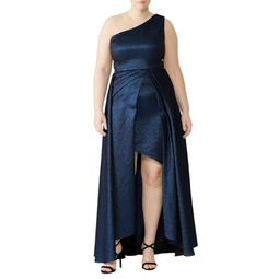 Odyssey Textured Pleated Gown