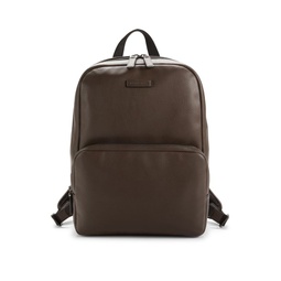 Faux Grain Leather Backpack