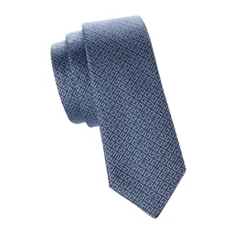 Greca Logo Silk Jacquard Tie