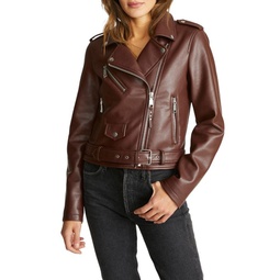 Vegan Leather Moto Jacket
