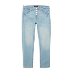 Girls Faded Wash Jeans