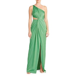 Deena Twisted One Shoulder Gown