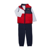 Little Boy's 3-Piece Vest, Tee & Joggers Set