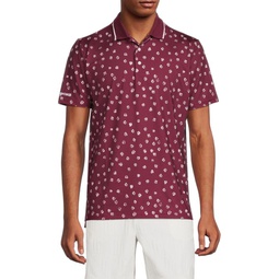 Justin Floral Tipped Polo