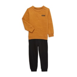 Little Boy's 2-Piece Sweatshirt & Joggers Set