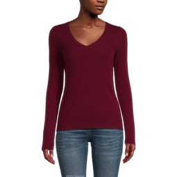 Solid Cashmere Knit Sweater
