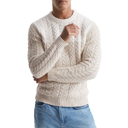 Bankside Cable Knit Wool Blend Sweater
