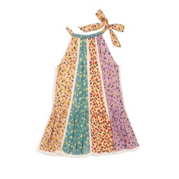 Little Girls & Girls Colorblocked Floral Dress