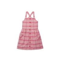 Little Girls Plaid Squareneck Dress